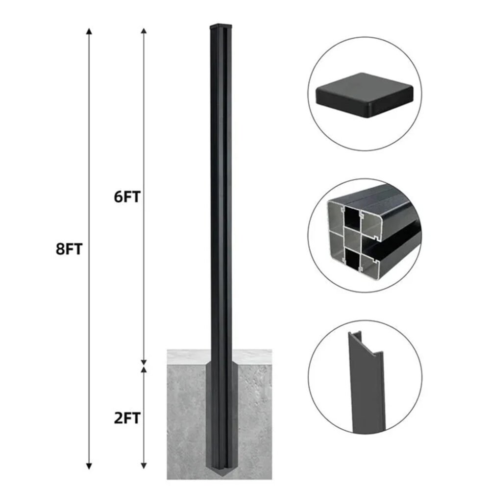 8 Ft In-Ground Fence Post