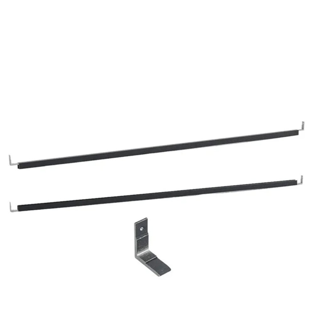 6ft Black Aluminum Fence Frame Kit - Horizontal/Privacy WPC Panel Bracket