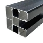 Aluminum fence post designed for tall security fence applications