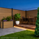 Durable walnut co-extrusion composite fence panels wholesale