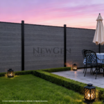 Light gray composite fence co-extrusion panels discounted price