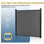 Dark gray composite fence panel with wood grain texture, durable and weather-resistant, available in NJ at discounted