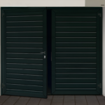 Double Modern Aluminum Gate