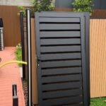 Modern Black Aluminum Gate Profile