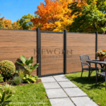 Single WPC fence gate for composite fencing