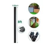 Adjustable Angle Corner Fence Post – Ground-Mount Base for Composite Fences