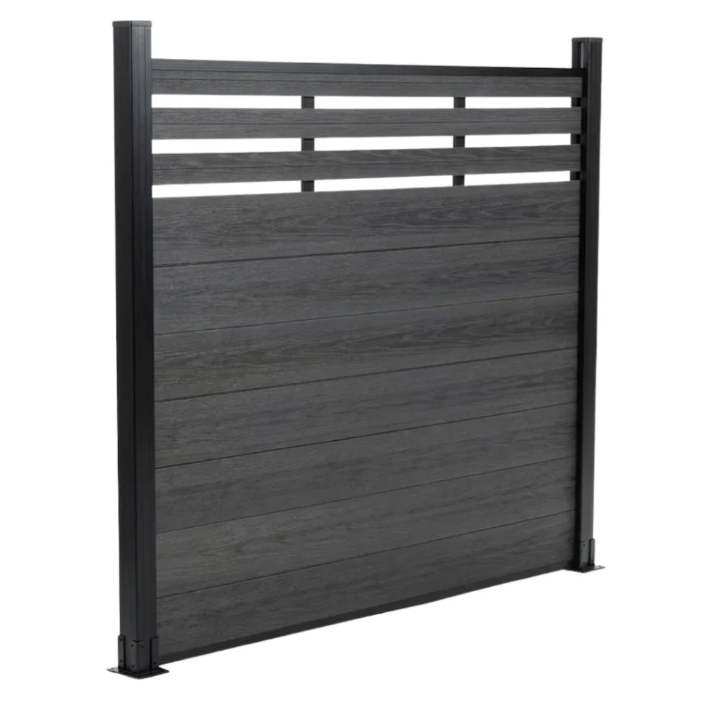 Top Lattice Privacy Composite Fence Wholesale Price - Black