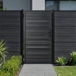 modern black aluminum gate 4x6 ft for residential fencing