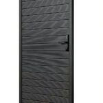 heavy duty black aluminum fence gate for backyard privacy