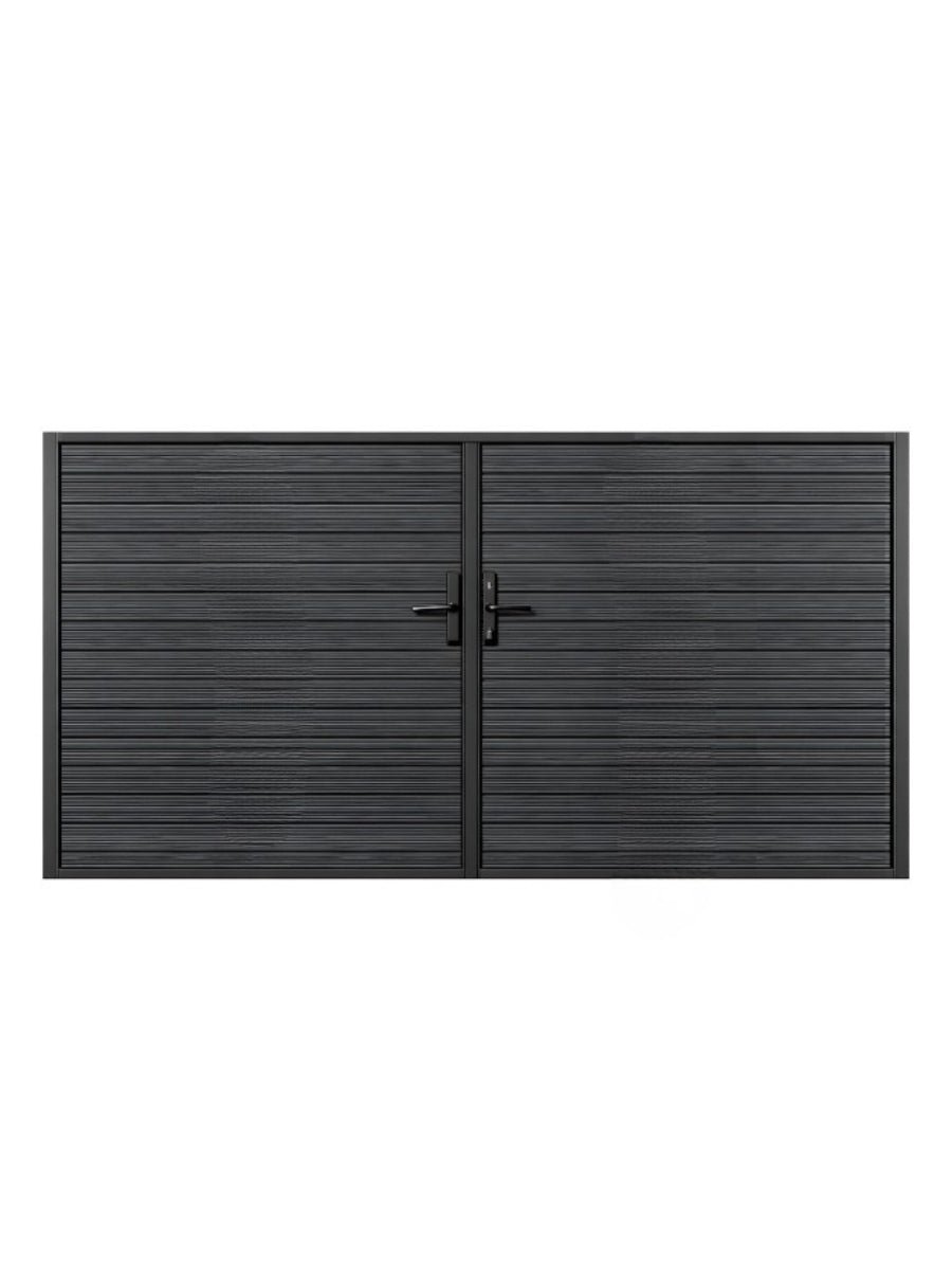Aluminum Premium Fence Gate 12x6 – Modern, Heavy Duty, Full Privacy