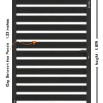 semi privacy aluminum gate 4 ft wide 6 ft high for backyard entrance