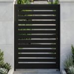 aluminum single swing gate 4x6 ft semi privacy for side yard