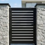 weather resistant aluminum gate 4x6 ft sleek modern design