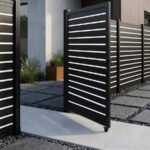 contemporary aluminum single gate 4x6 ft for garden and yard access
