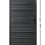 full privacy aluminum gate 4 ft wide 6 ft high black finish