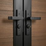 Large composite fence gate 10 ft x 6 ft walnut finish weather resistant outdoor gate