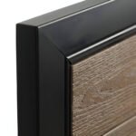 3x6 walnut WPC fence gate panel for residential privacy fencing