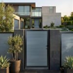 4x6 ft light gray WPC fence gate single panel modern weatherproof outdoor gate