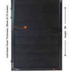 Single WPC fence gate 4x6 feet black finish durable outdoor privacy gate